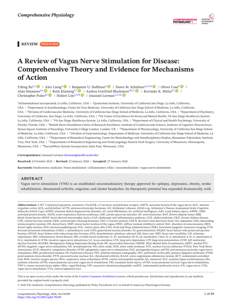 A Review of Vagus Nerve Stimulation for Disease: Comprehensive Theory and Evidence for Mechanisms of Action